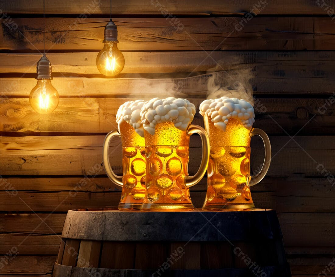 Duas Cervejas em Barril de Madeira