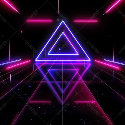 Palco Com Iluminação Em Neon, Backgrounds