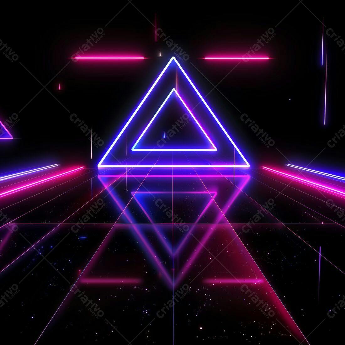 Trilhos de luz Neon Rosa e Azul