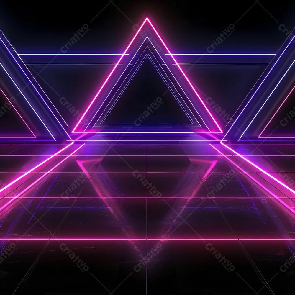 Palco Com Iluminação Em Neon, Backgrounds