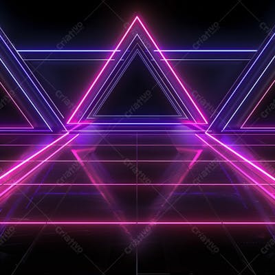 Palco Com Iluminação Em Neon, Backgrounds