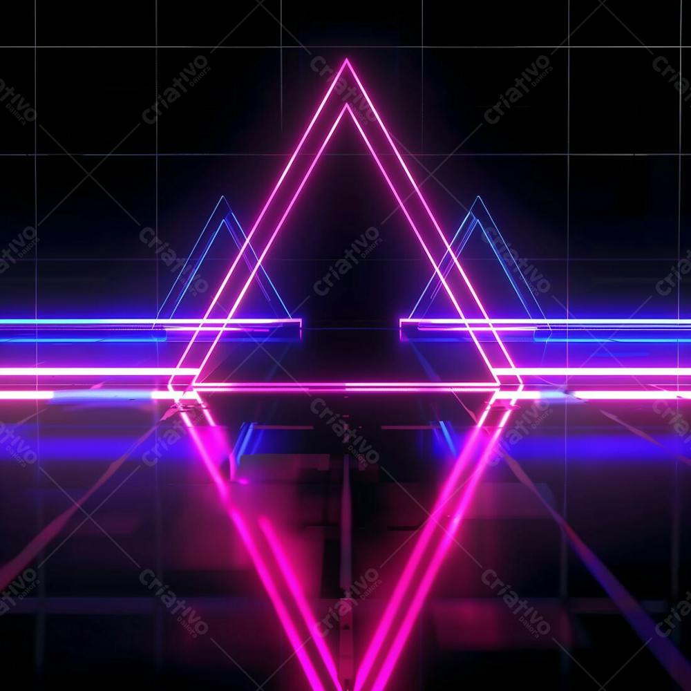 Palco Com Iluminação Em Neon, Backgrounds