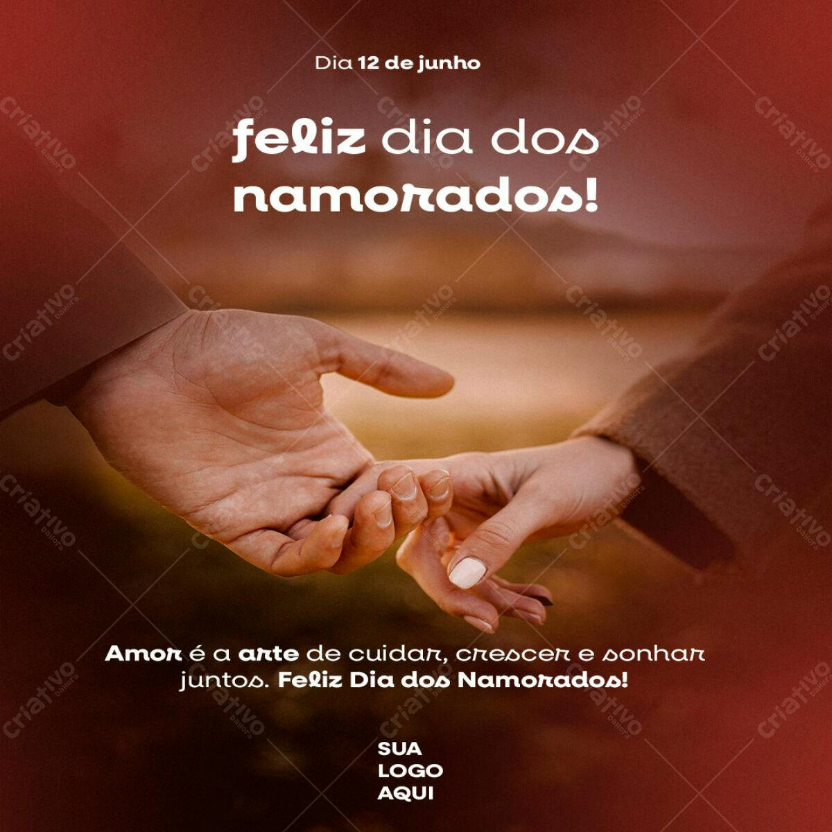 Post para Dia dos Namorados PSD Editável