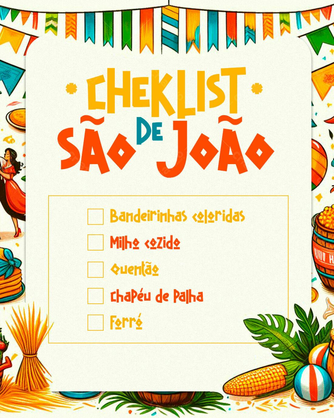 Checklist Festa Junina São João