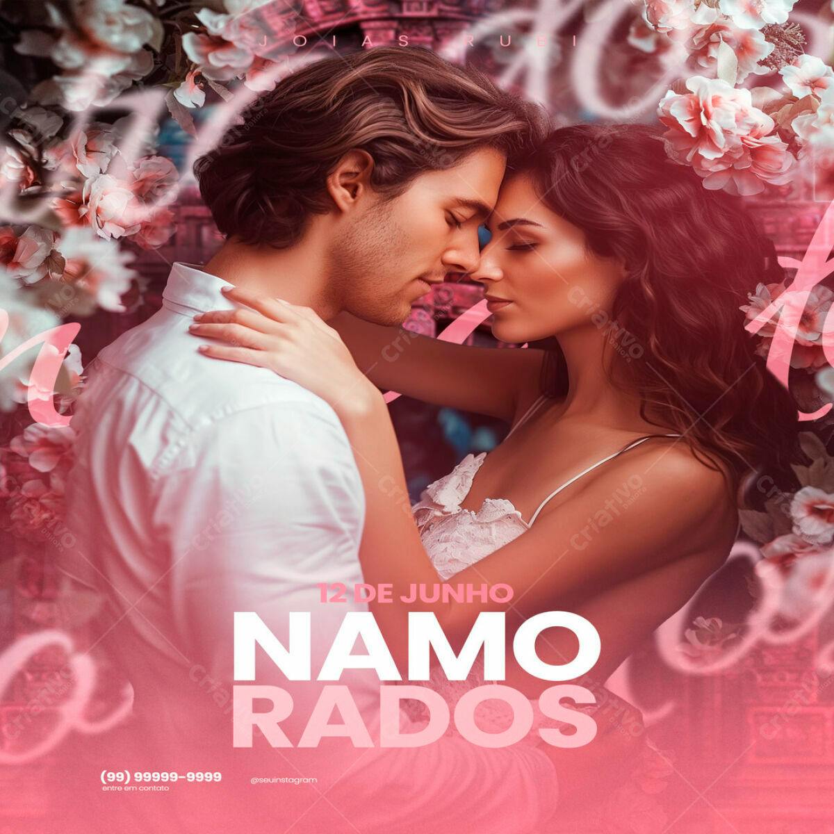Flyer Dia dos Namorados PSD Editável