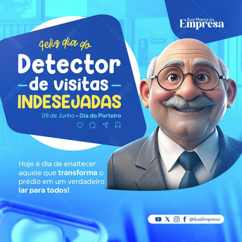 Dia Do Porteiro Detector De Visitas Indesejadas 09 de Junho