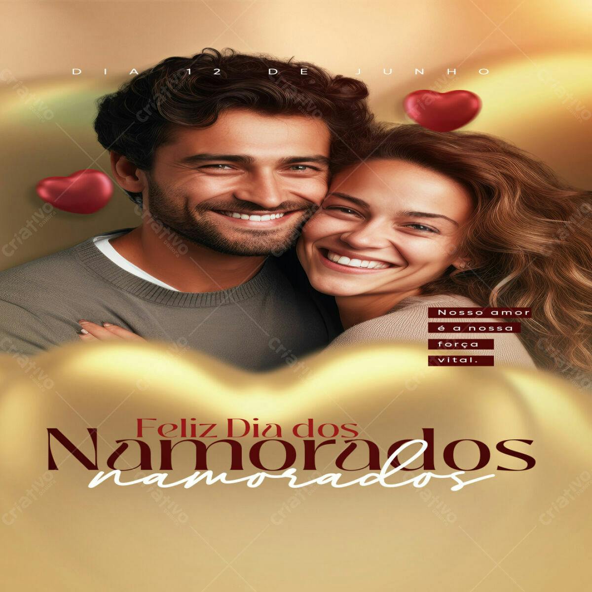 Flyer Dia dos Namorados PSD Editável