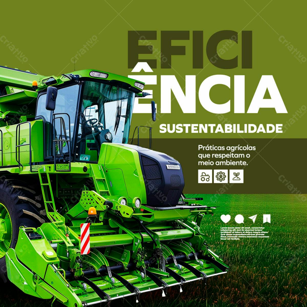 PSD para Agricultura Sustentável Editável