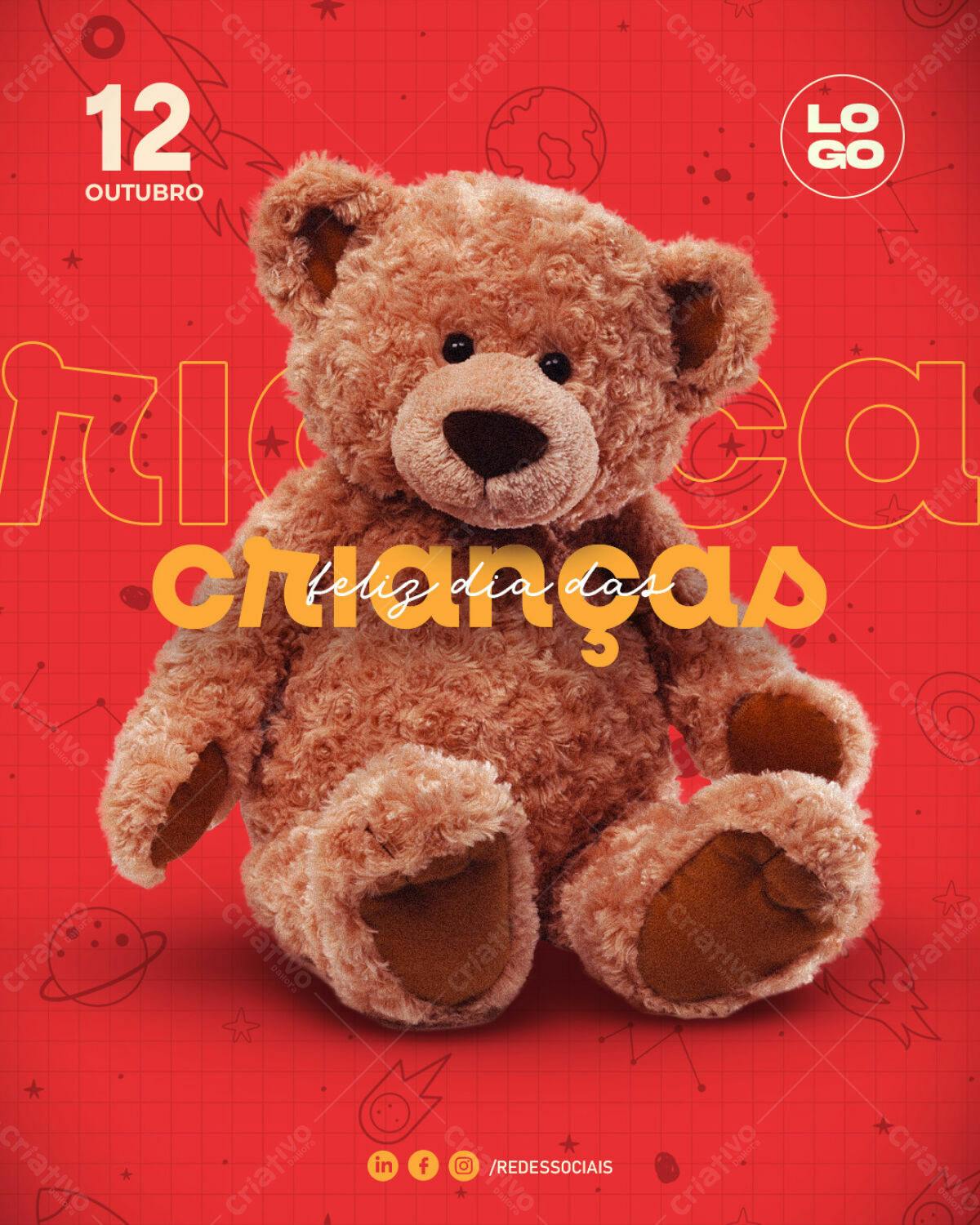 Flyer Dia das Crianças PSD Editável