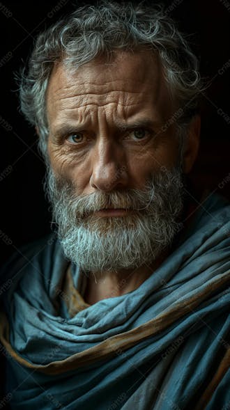 Retrato do apóstolo paulo como uma pessoa real humano real