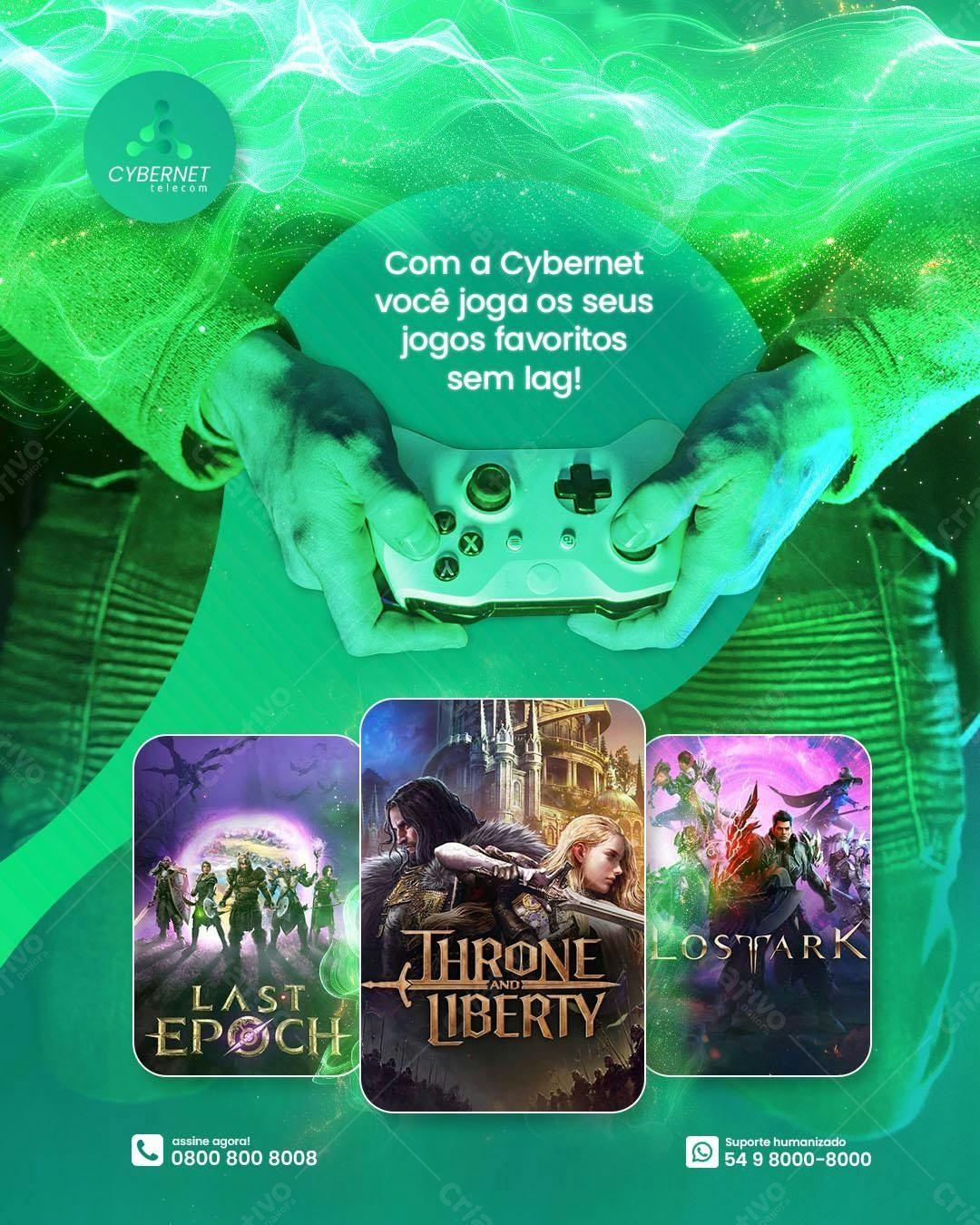 Flyer Propaganda Gamer Cybernet PSD Editável