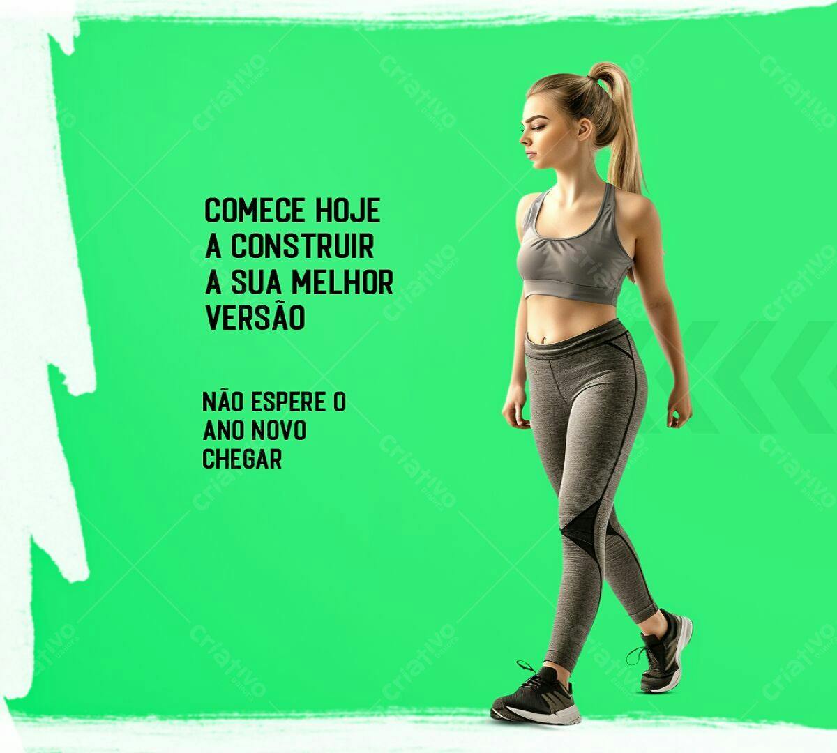 Post para Fitness Motivacional PSD Editável