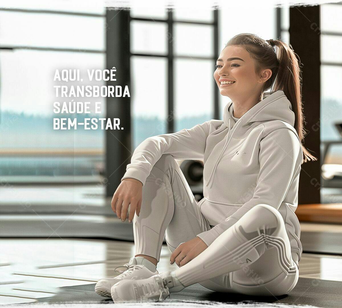 Modelo de Imagem Fitness para Academia PSD Editável
