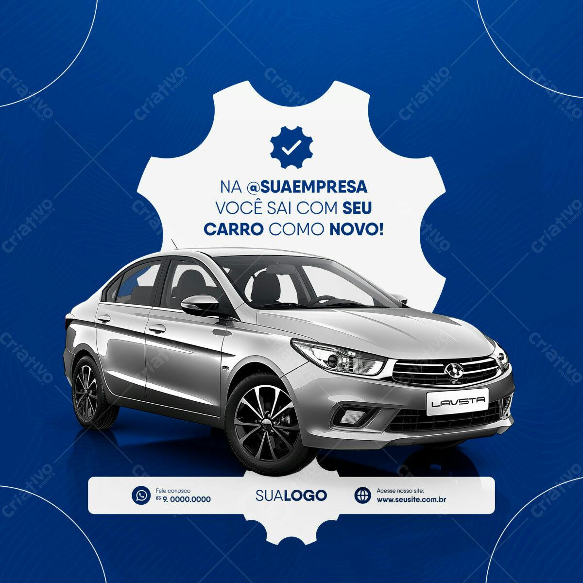 Postagem de Carro Novo PSD Editável
