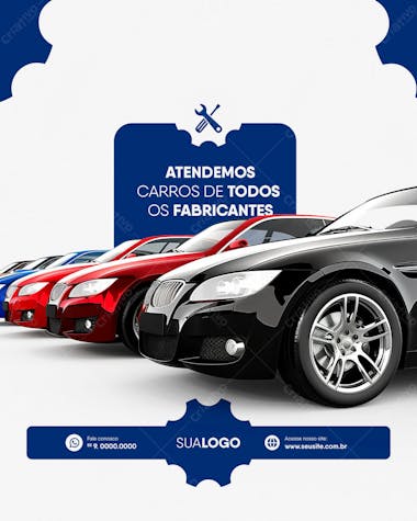 Equipadora automotiva social media post feed vertical