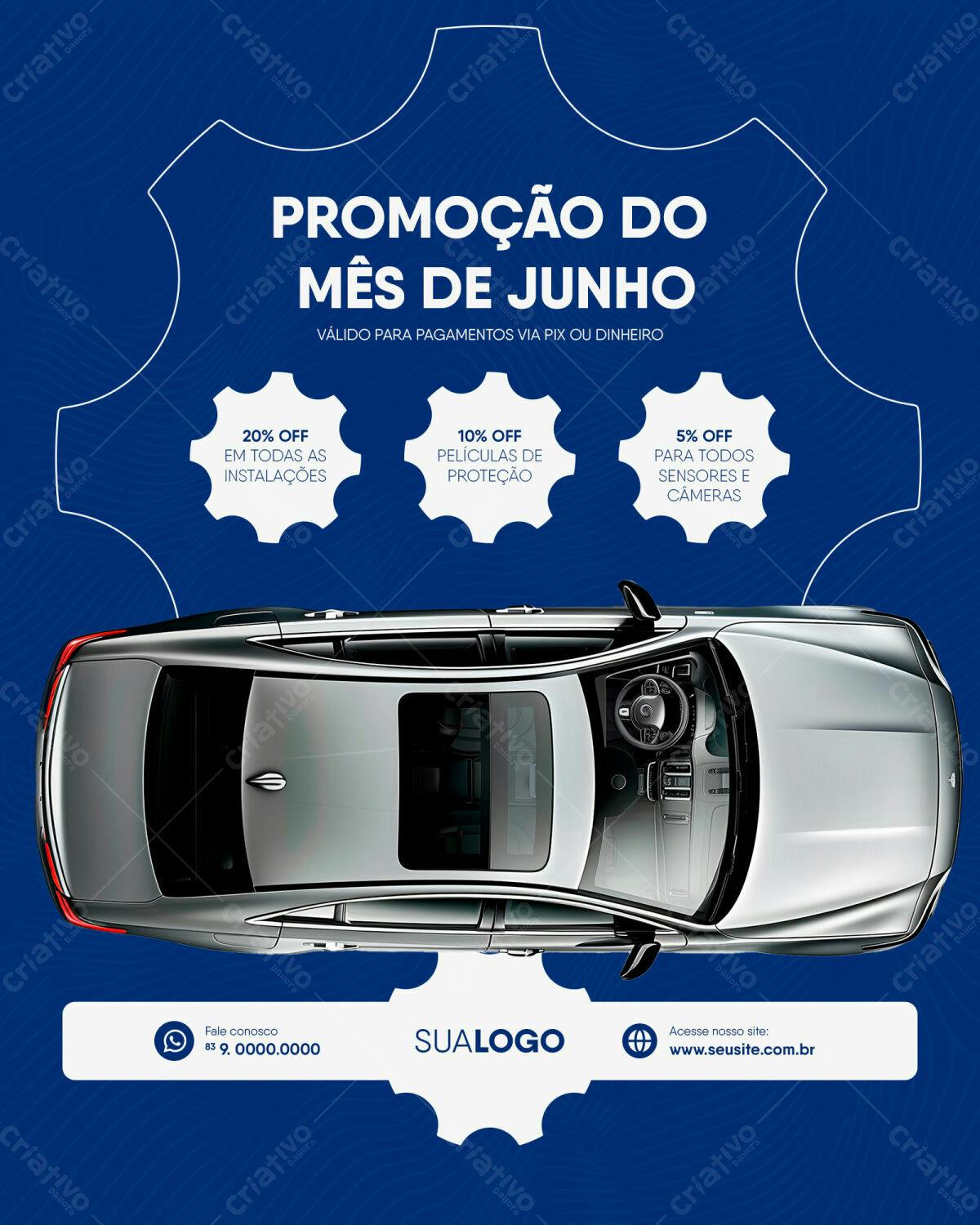 Flyer Promoção Junho PSD Editável