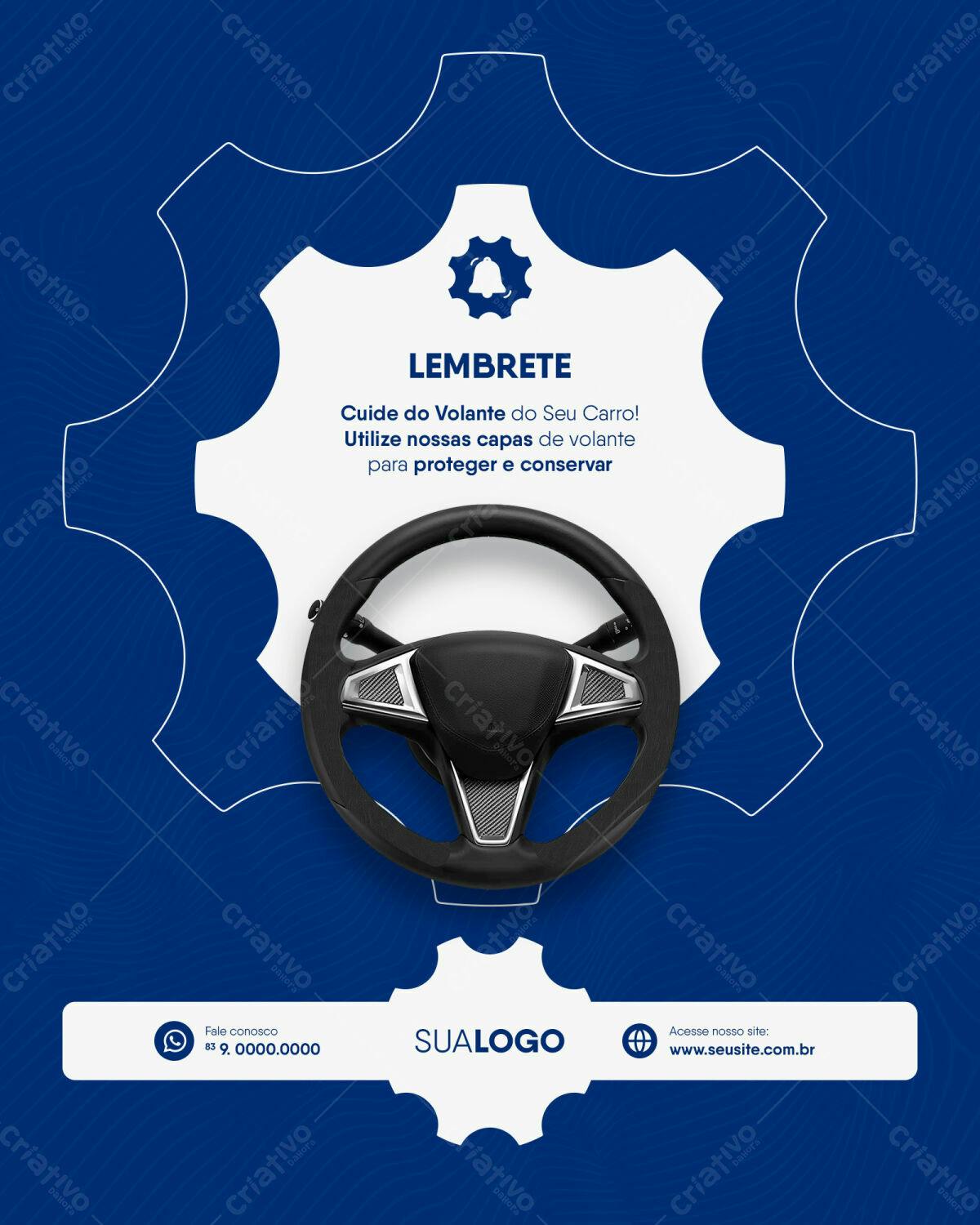 Flyer para Campanha de Capas de Volante PSD Editável