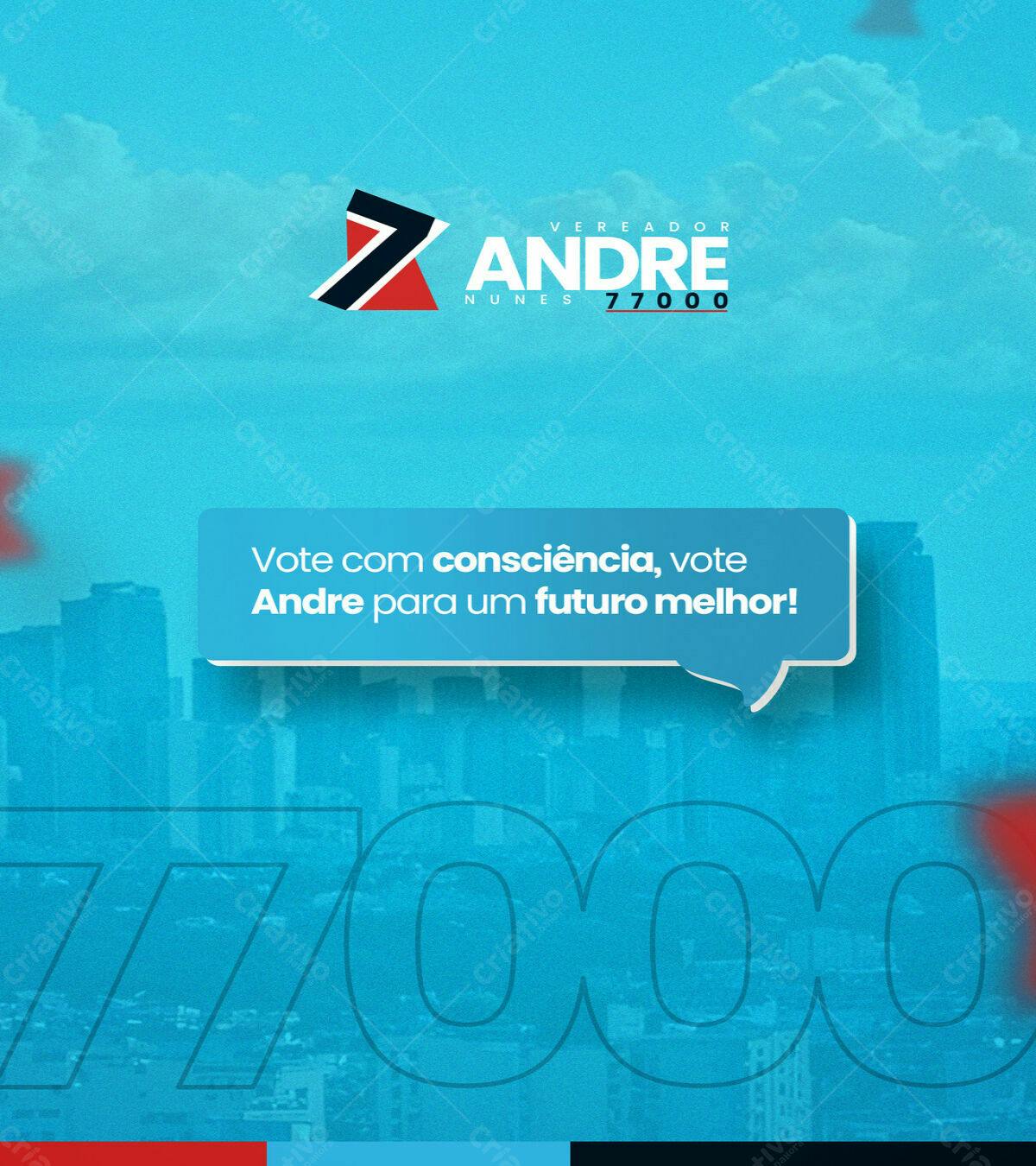Material de Campanha Eleitoral para Vereador PSD Editável