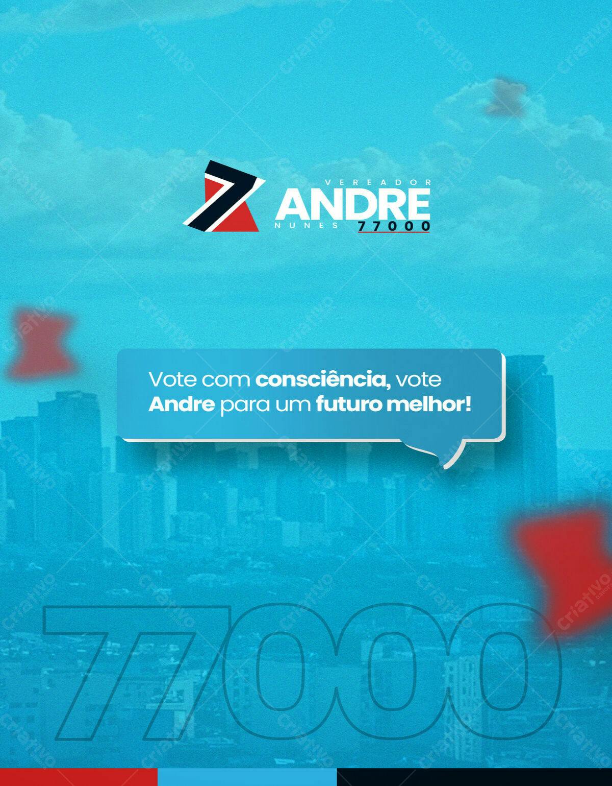 Flyer Eleições Vereador PSD Editável