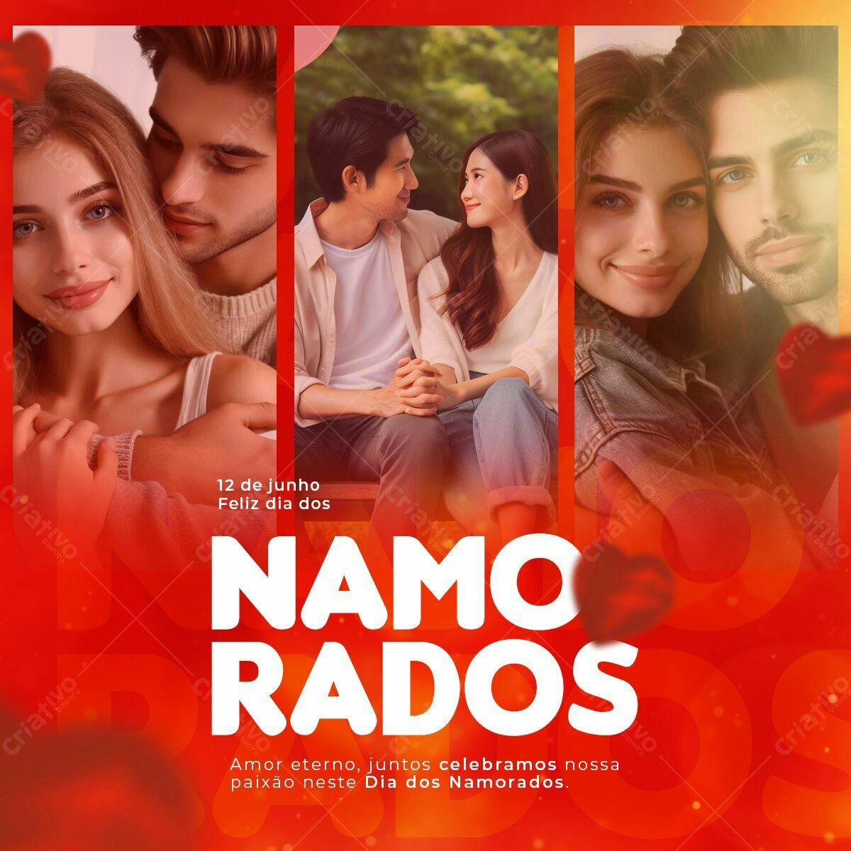 Flyer Dia dos Namorados PSD Editável