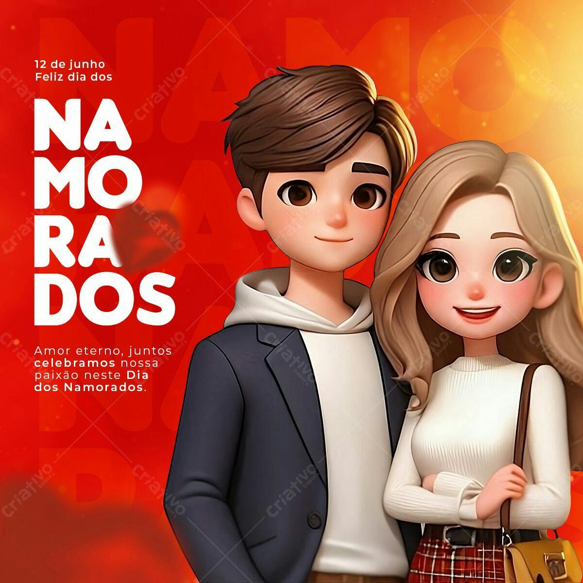 Postagem Dia dos Namorados PSD Editável