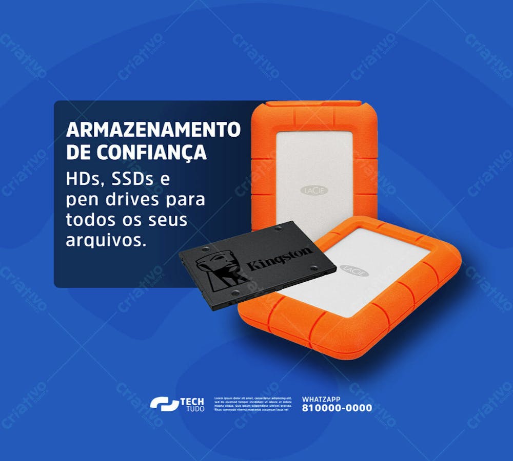 Social Media Loja De Informática Armazenamento De Confiança