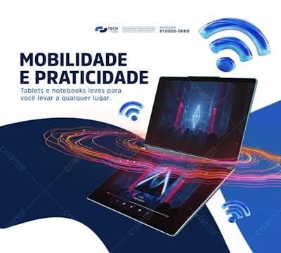 Social Media Loja De Informática Mobilidade E Praticidade