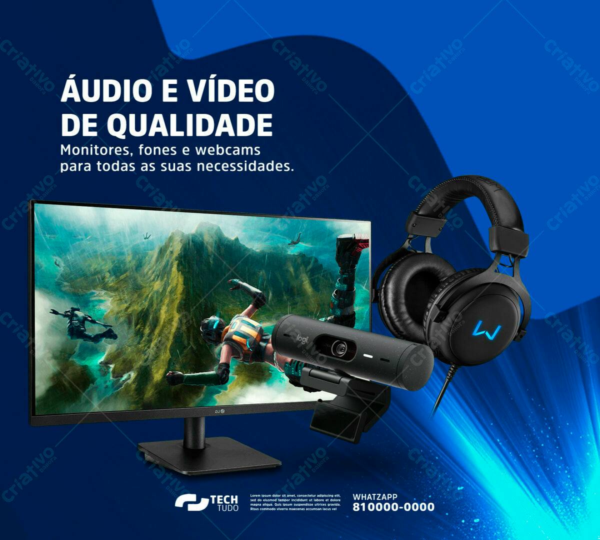 Banner Loja de Eletrônicos PSD Editável