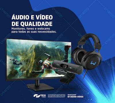 Social Media Loja De Informática Áudio E Vídeo De Qualidade