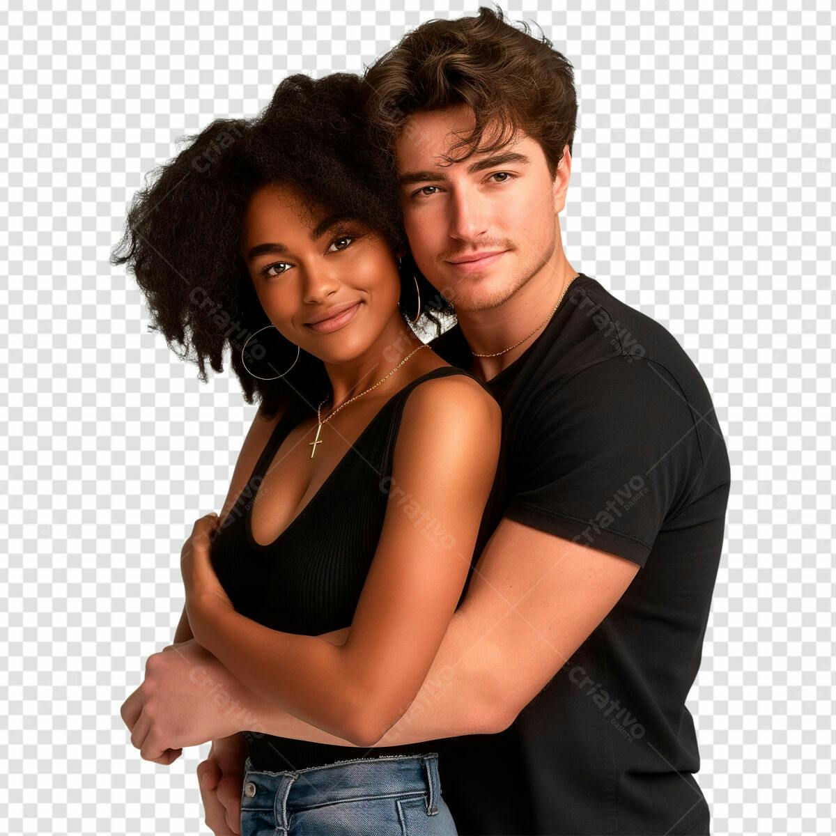 Imagem de Casal Abraçado PSD Editável