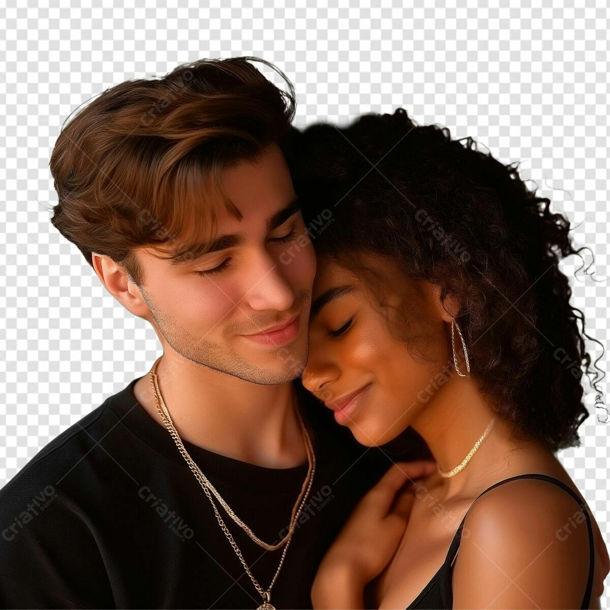 Imagem de casal apaixonado PSD Editável