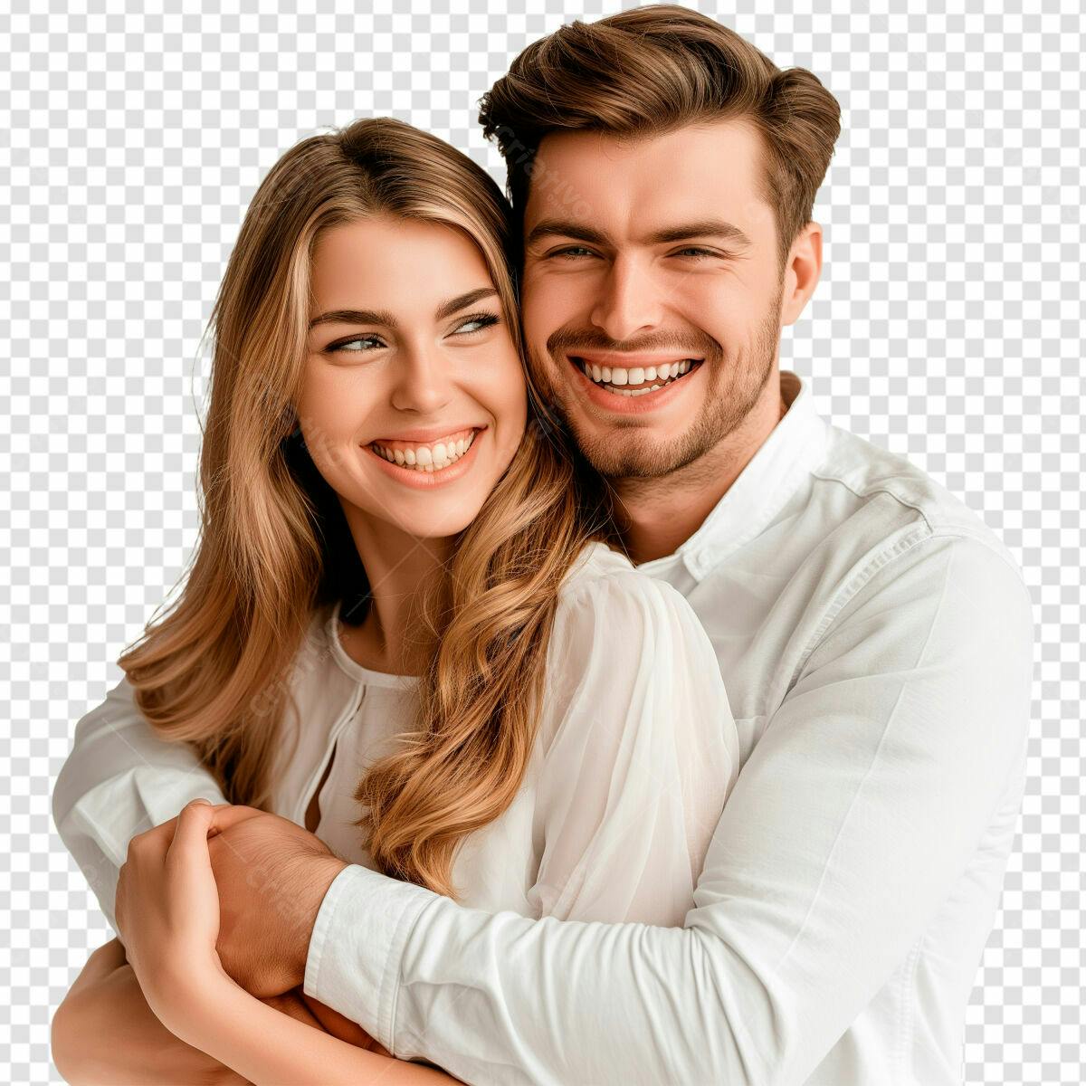 Imagem de Casal Abraçado PSD Editável