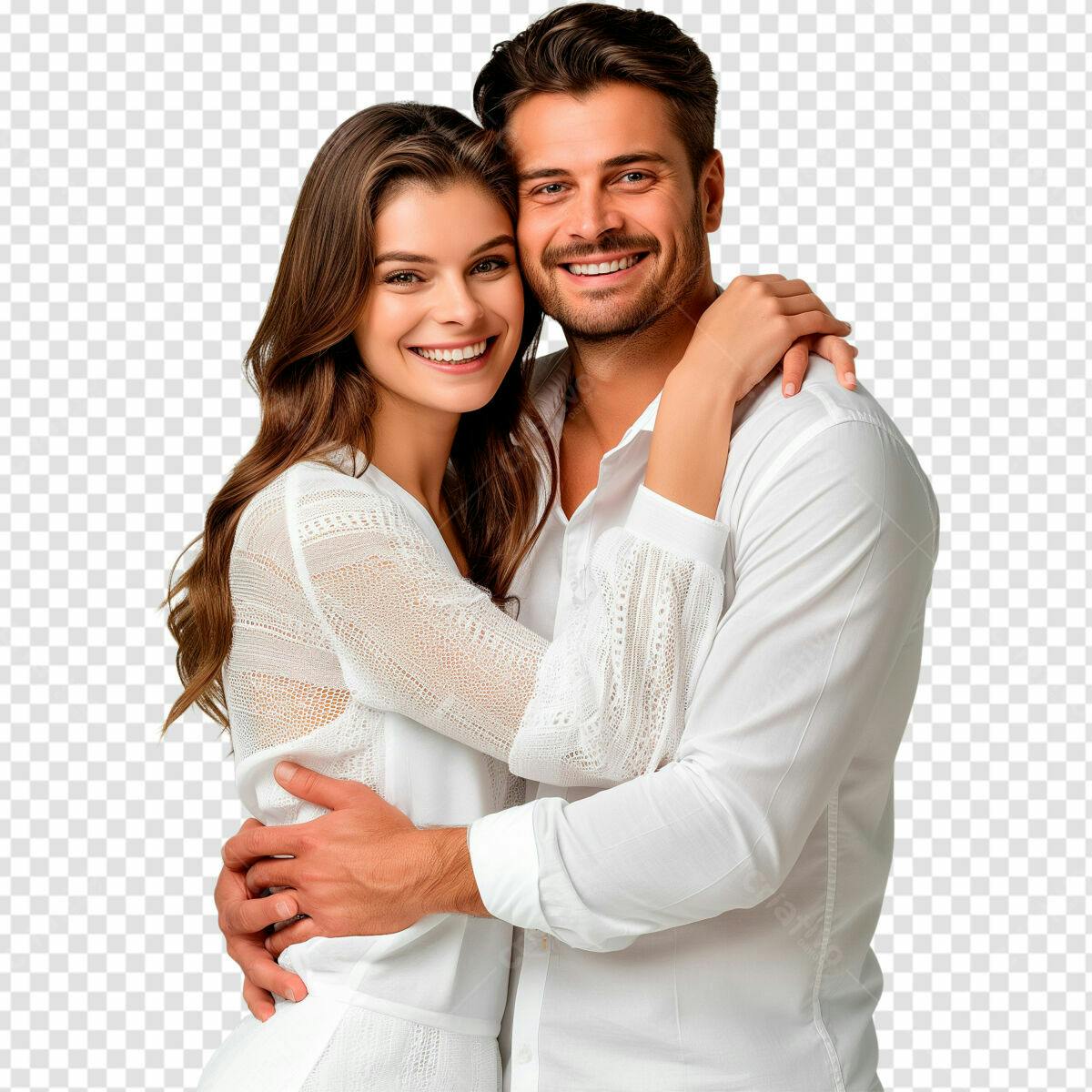 Imagem de Casal Abraçado PSD Editável