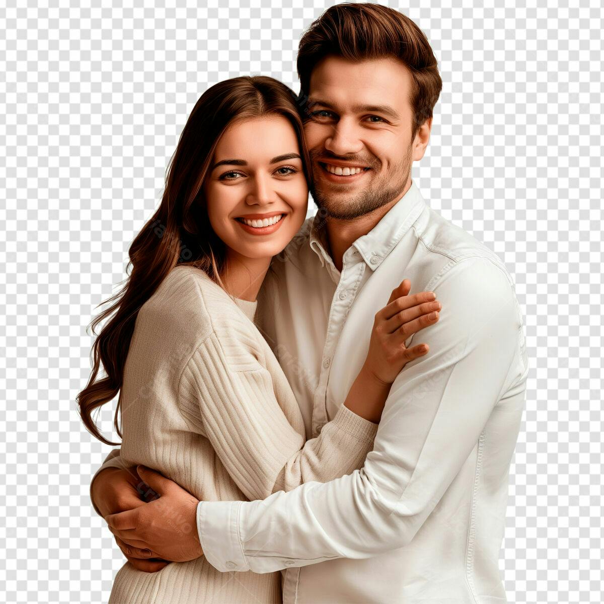 Imagem de Casal Abraçado PSD Editável