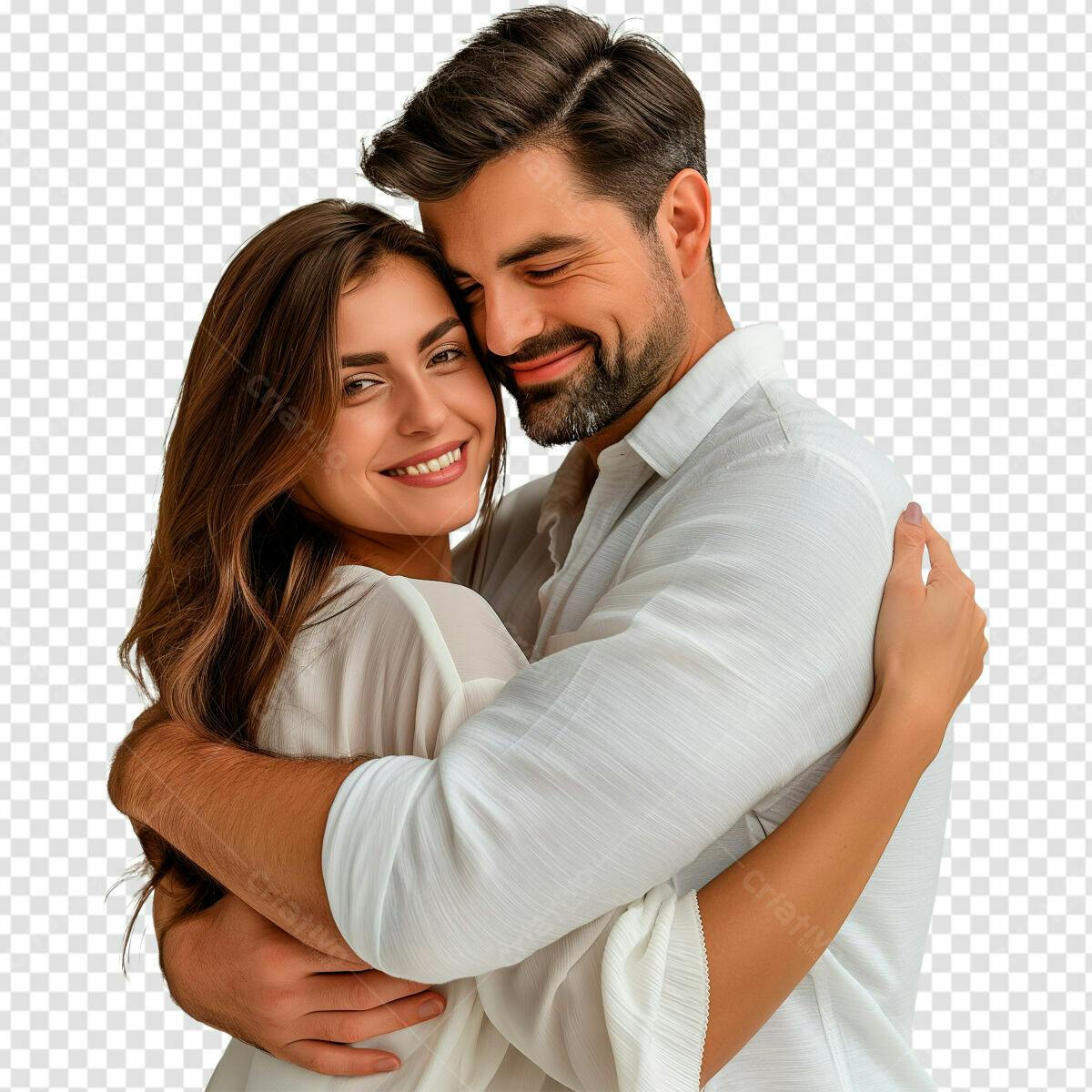 Imagem de Casal Abraçado PSD Editável