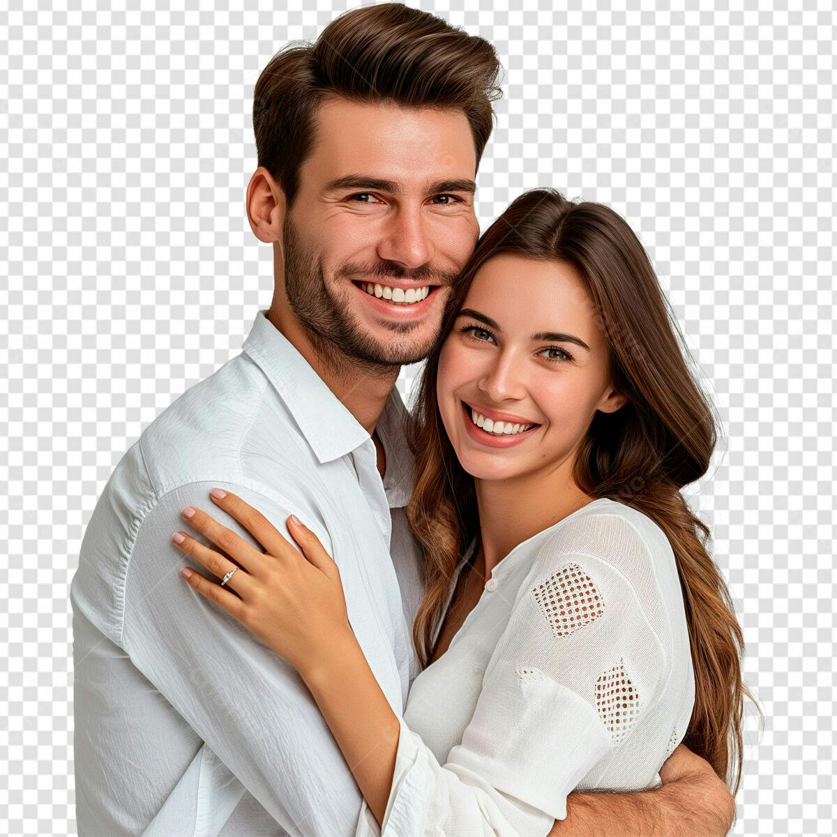 Foto de Casal Romântico PSD Editável