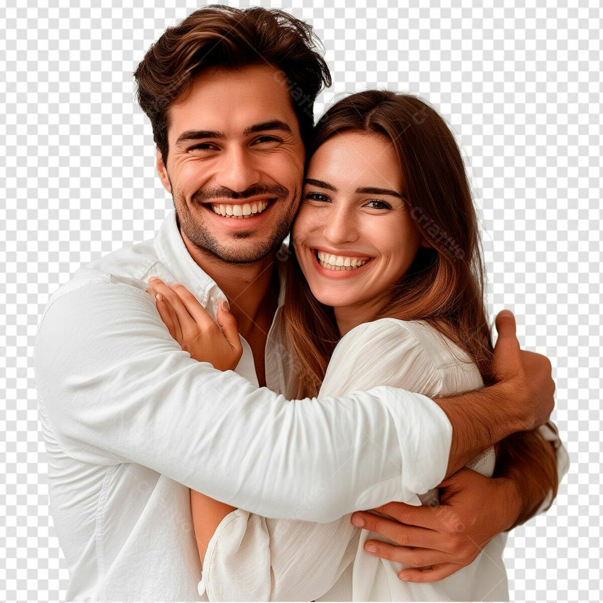 Imagem de Casal Abraçado PSD Editável
