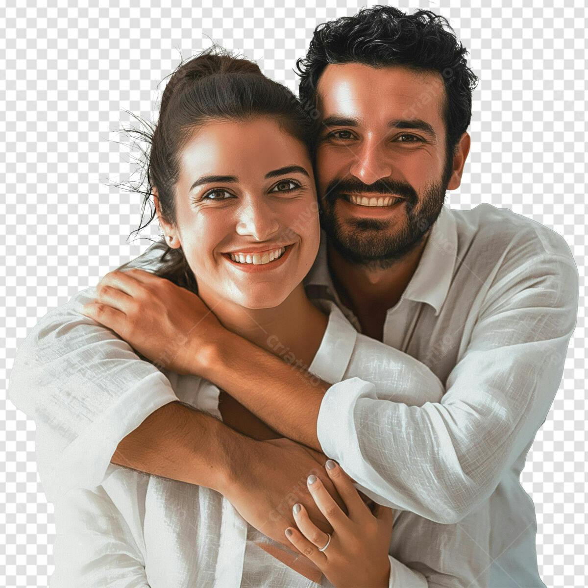 Imagem de Casal Abraçado PSD Editável
