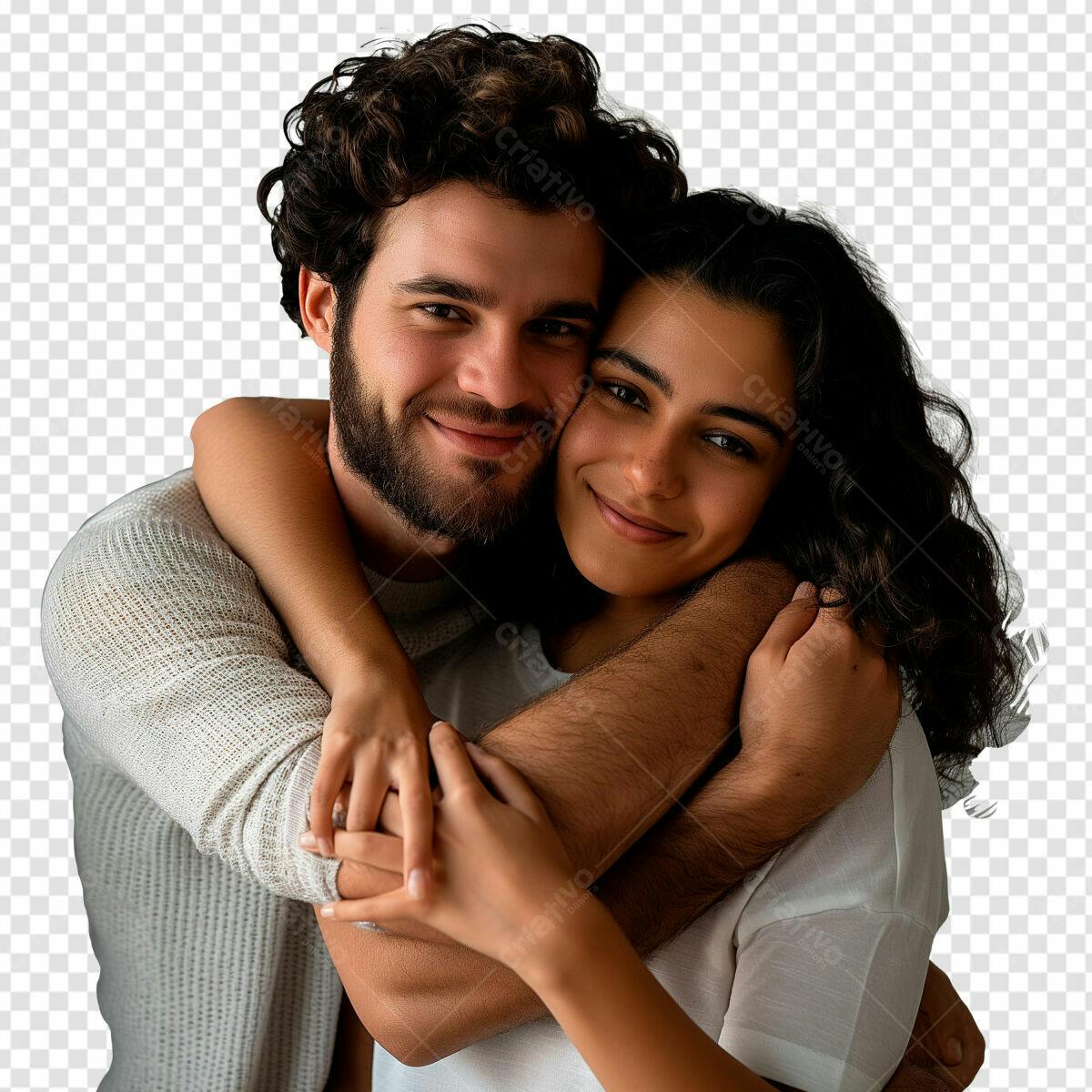 Imagem de Casal Abraçado PSD Editável