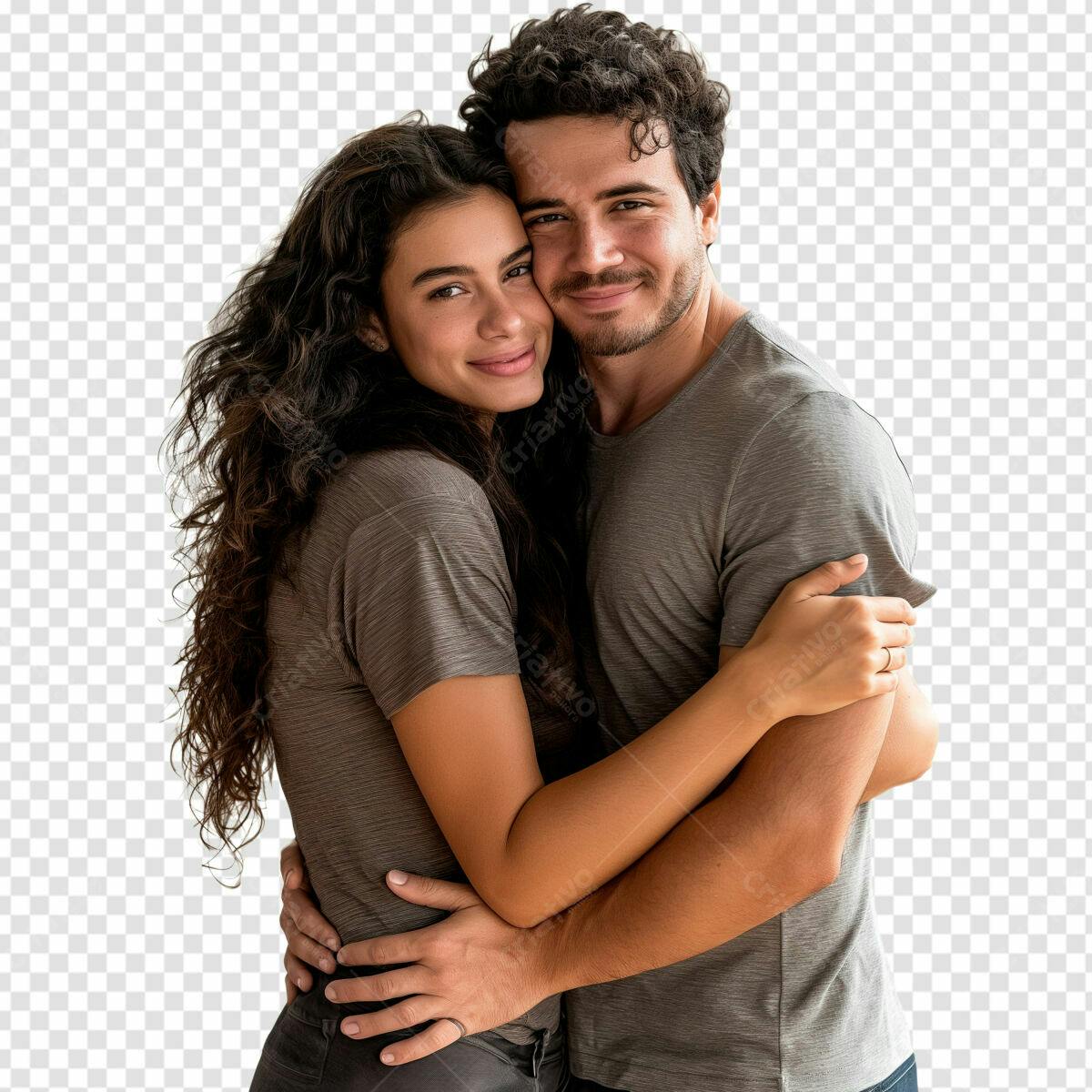 Imagem de Casal Abraçado PSD Editável