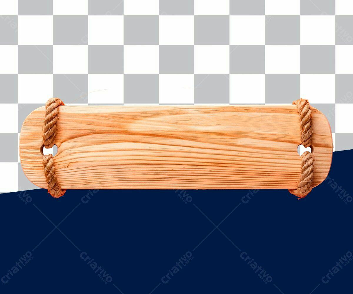 Placa de Madeira para Cardápio PSD Editável