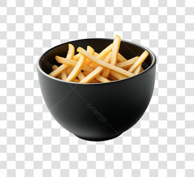 Batatas Fritas Apetitosas Elemento Png