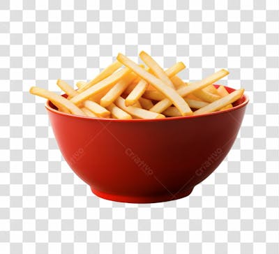 Batatas Fritas Douradas Elemento Png