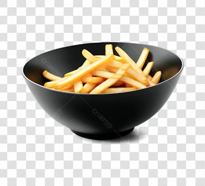 Batatas Fritas Estaladiças Elemento Png