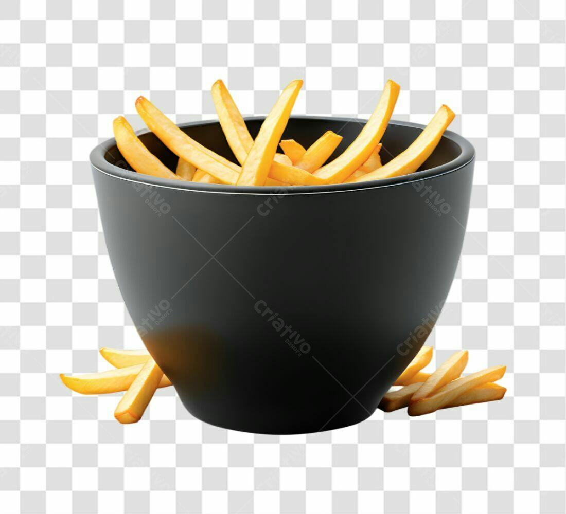 Icone Batata Frita PNG com fundo transparente