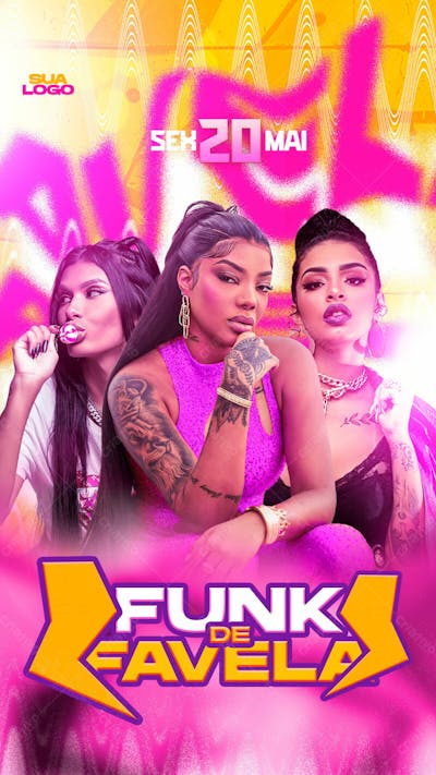 Flyer Funk De Favela Story