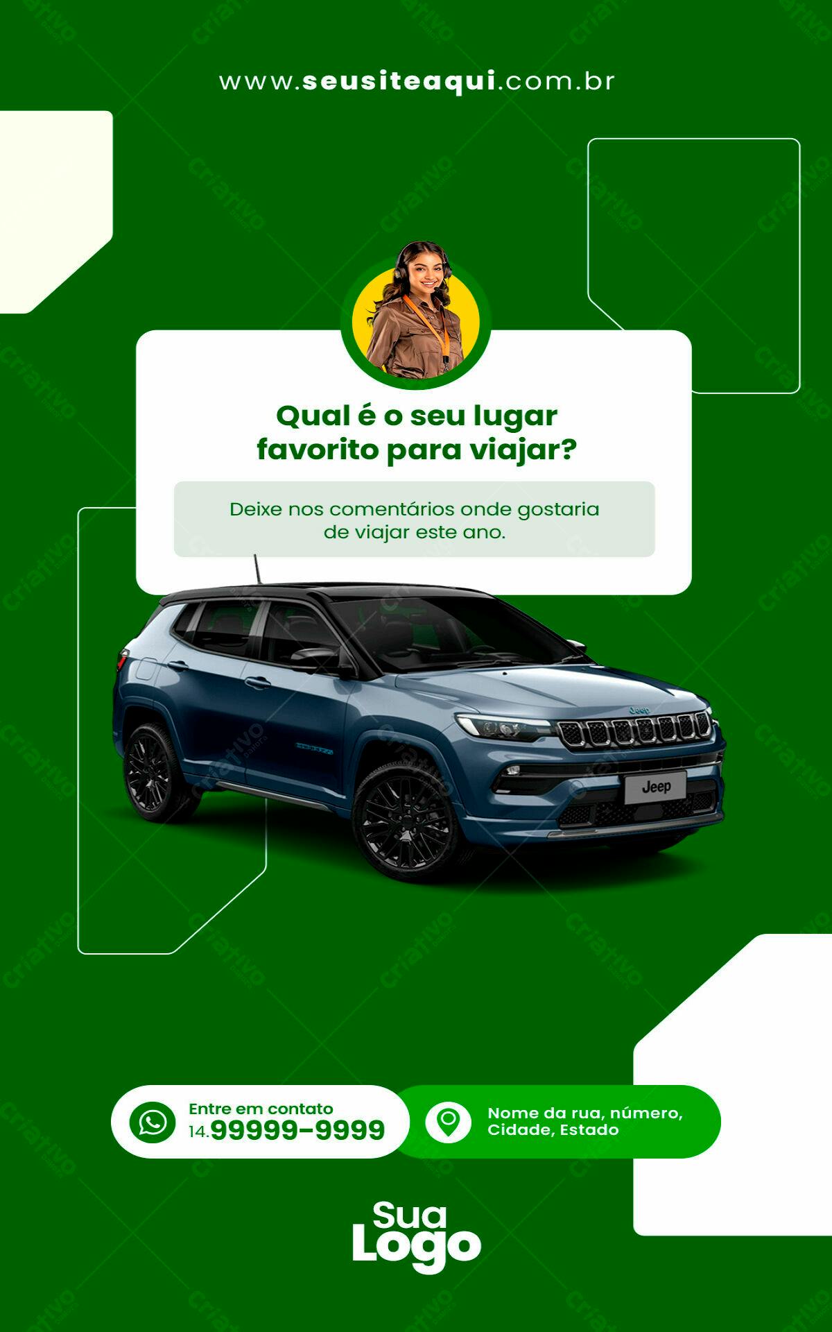 Flyer para Campanha de Viagens PSD Editável