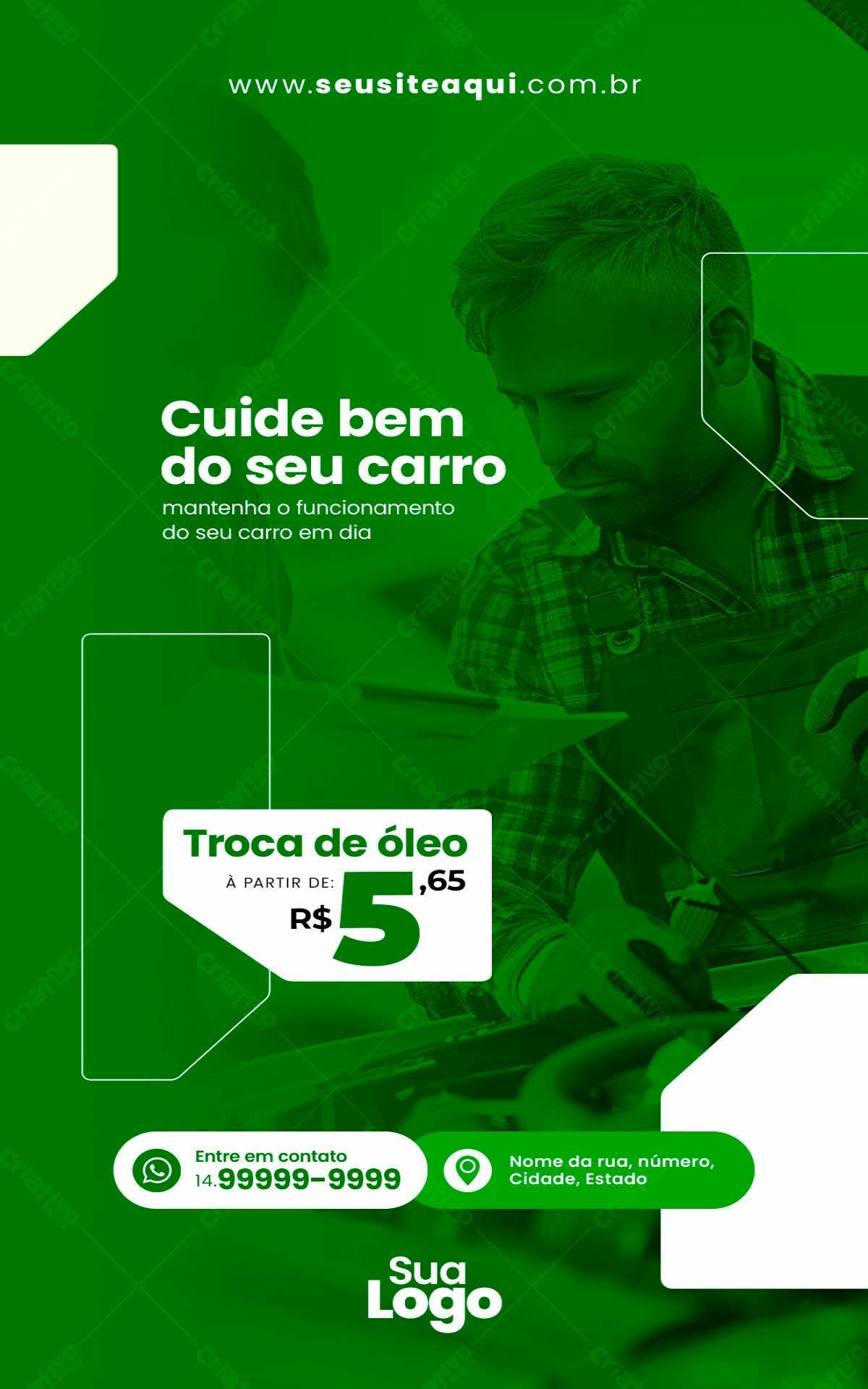 Flyer para Oficina Mecânica PSD Editável