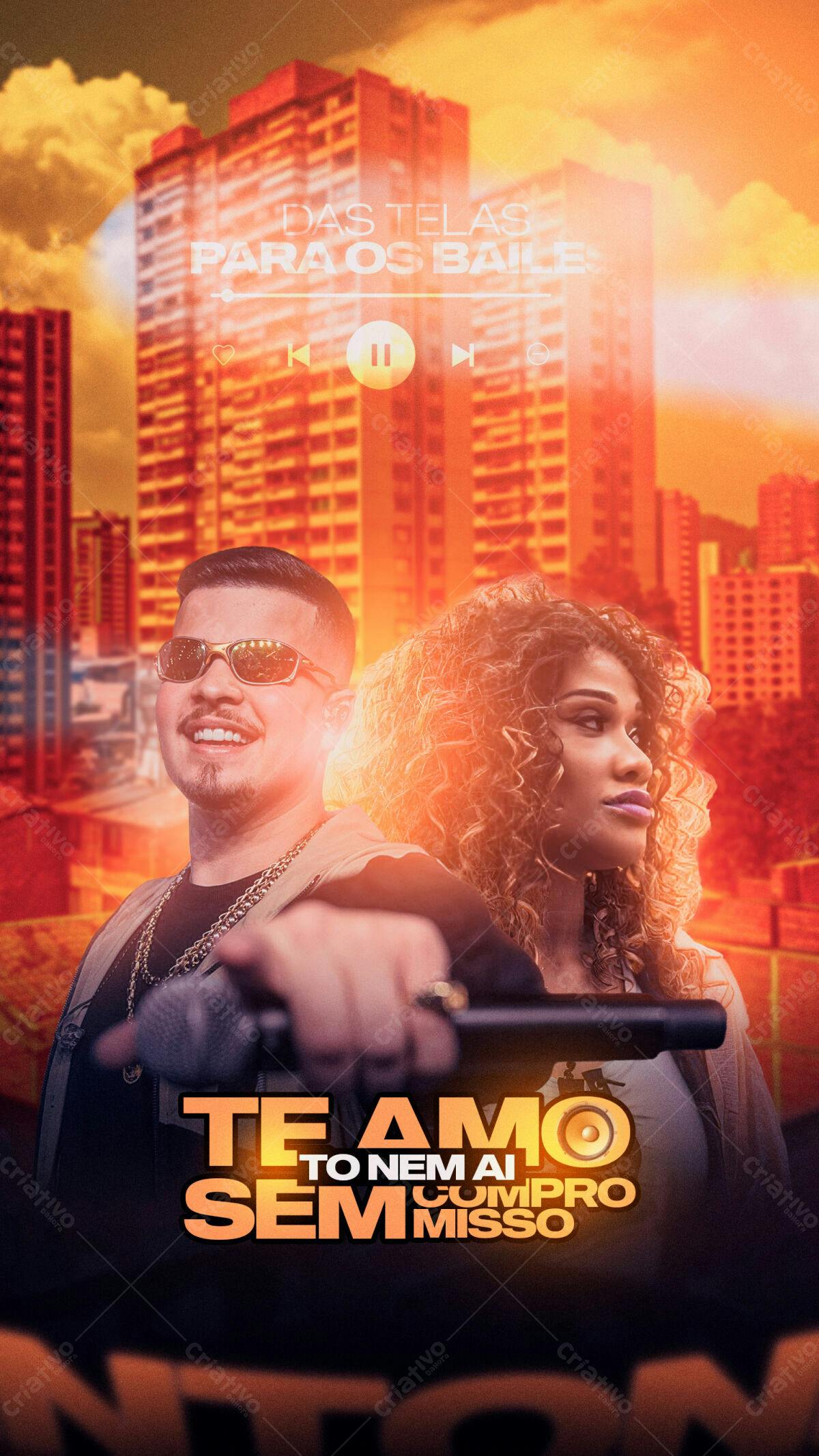Flyer Musical para Lançamento de Música PSD Editável
