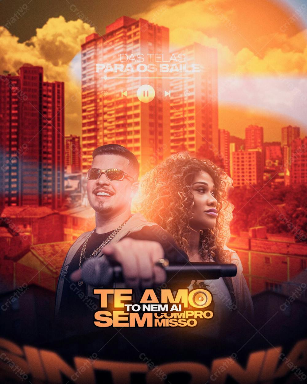 Flyer Te Amo Sem Compromisso Feed